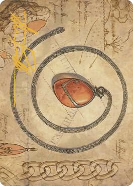 Mox Amber Art Card Gold Stamped Signature 68 (Art Series: The Brothers' War)  | Good Games Modbury