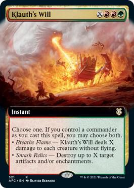 Klauths Will Extended Art 321 (Commander: Adventures in the Forgotten Realms)  | Good Games Modbury