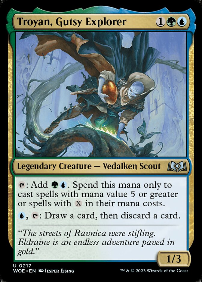 Troyan, Gutsy Explorer 217/276 (Wilds of Eldraine)  - Foil | Good Games Modbury