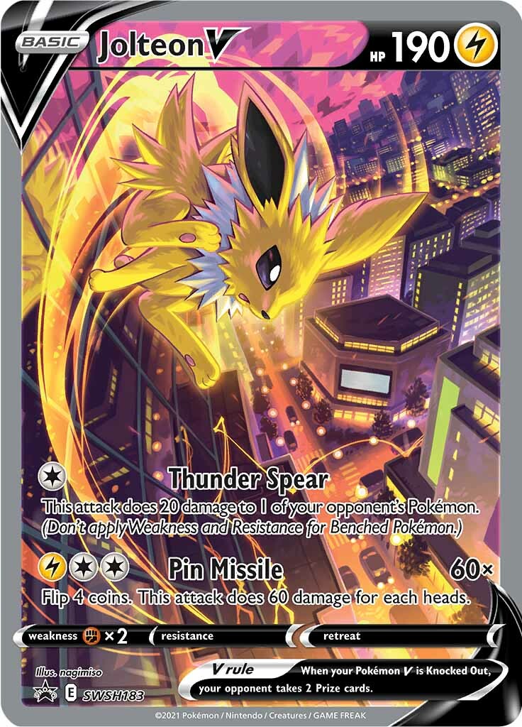 Jolteon V (SWSH183) [Sword & Shield: Black Star Promos] | Good Games Modbury