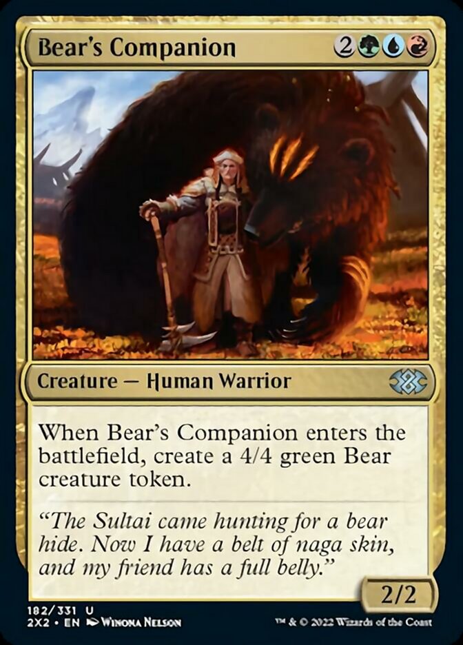 Bear's Companion [Double Masters 2022] | Good Games Modbury