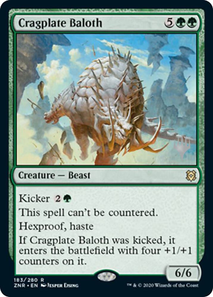 Cragplate Baloth 183 (Promo Pack: Zendikar Rising)  - Foil | Good Games Modbury