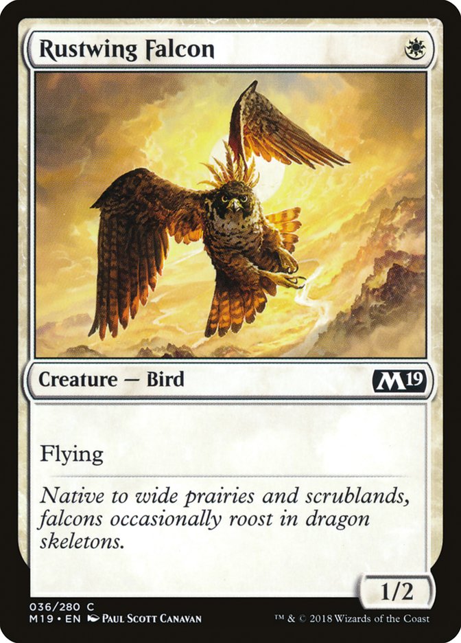 Rustwing Falcon [Core Set 2019] | Good Games Modbury