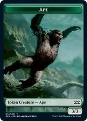 Ape // Golem Double-Sided Token [Double Masters Tokens] | Good Games Modbury