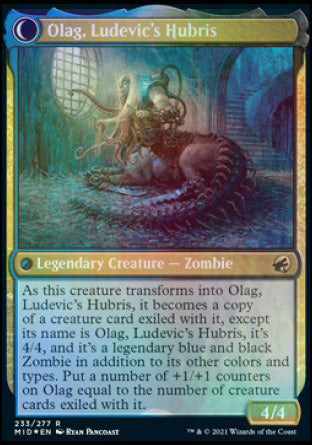 Ludevic, Necrogenius // Olag, Ludevic's Hubris [Innistrad: Midnight Hunt Prerelease Promos] | Good Games Modbury