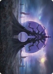 Black Suns Twilight Art Card 19 (Art Series: Phyrexia: All Will Be One)  | Good Games Modbury