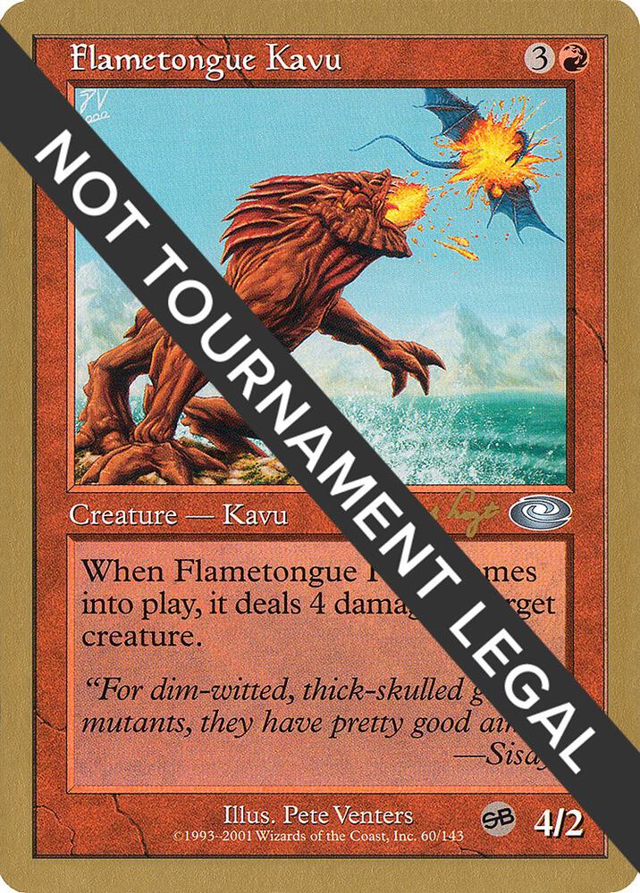 Flametongue Kavu 2001 Tom van de Logt PLS SB tvdl60sb/138 (World Championship Decks)  | Good Games Modbury