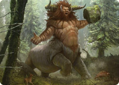 Stonehoof Chieftain Art Card 26 (Art Series: Commander Masters)  | Good Games Modbury