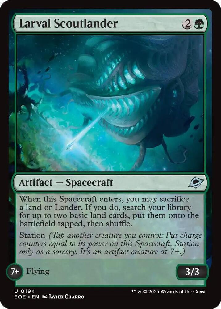 Larval Scoutlander 194 (Edge of Eternities)  - Foil | Good Games Modbury