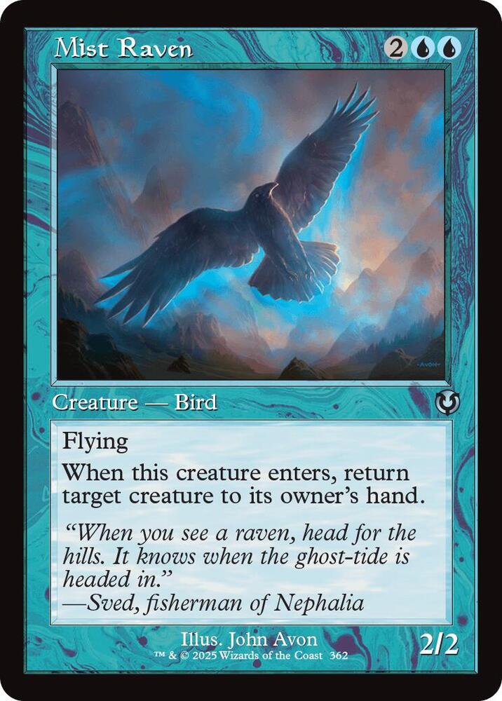 Mist Raven 362/287 (Innistrad Remastered)  - Retro Foil | Good Games Modbury