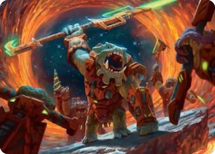 Frontline War Rager Art Card 16 (Art Series: Edge of Eternities)  | Good Games Modbury