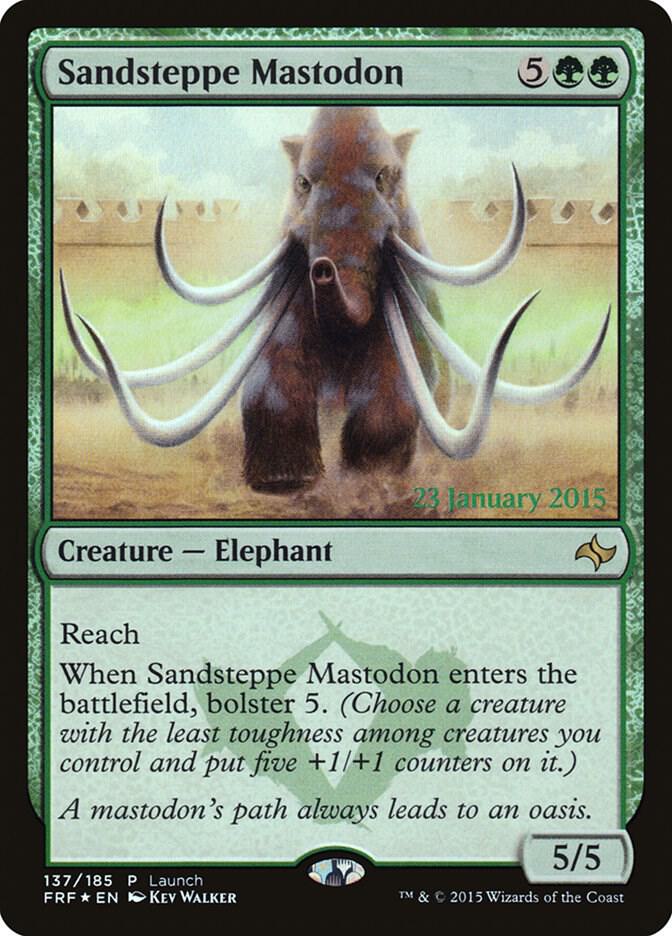 Sandsteppe Mastodon 137/43 (Launch Party & Release Event Promos)  - Foil | Good Games Modbury