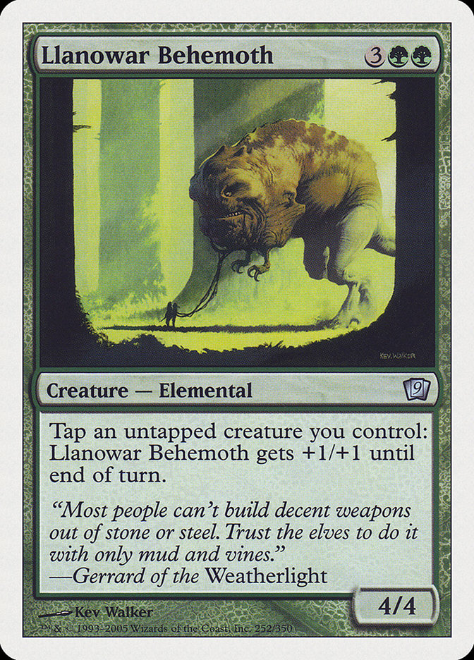 Llanowar Behemoth 252/350 (9th Edition)  | Good Games Modbury