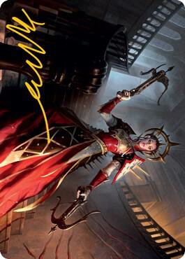 Bloodthirsty Adversary Art Card Gold Stamped Signature 41 (Art Series: Innistrad: Midnight Hunt)  | Good Games Modbury