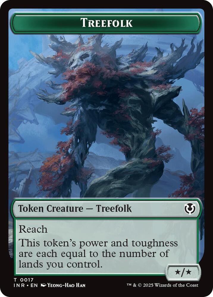 Treefolk Emblem Wrenn and Seven Double Sided Token 17 // 27 (Innistrad Remastered)  | Good Games Modbury
