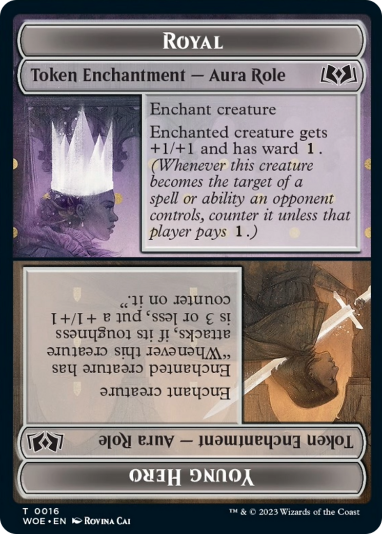 Royal Role // Young Hero Role Token [Wilds of Eldraine Tokens] | Good Games Modbury