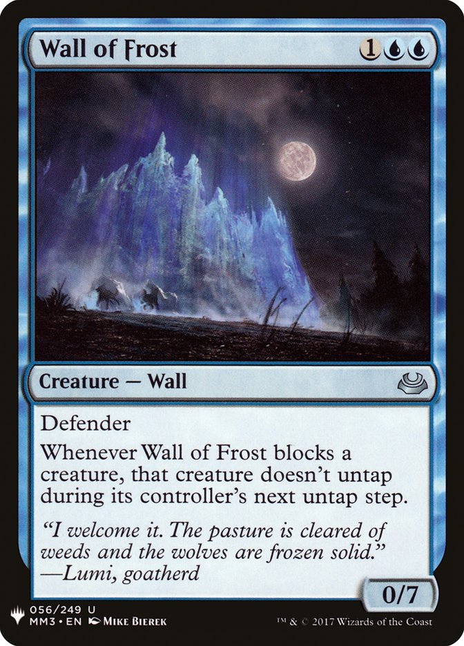 Wall of Frost [Mystery Booster] | Good Games Modbury