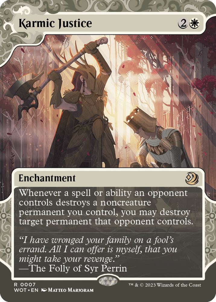Karmic Justice 7/63 (Wilds of Eldraine: Enchanting Tales)  - Showcase | Good Games Modbury