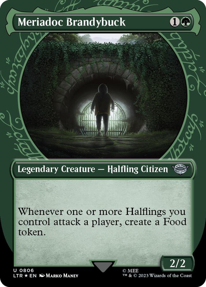 Meriadoc Brandybuck 806 (Universes Beyond: The Lord of the Rings: Tales of Middle-earth)  - Showcase Surge Foil | Good Games Modbury