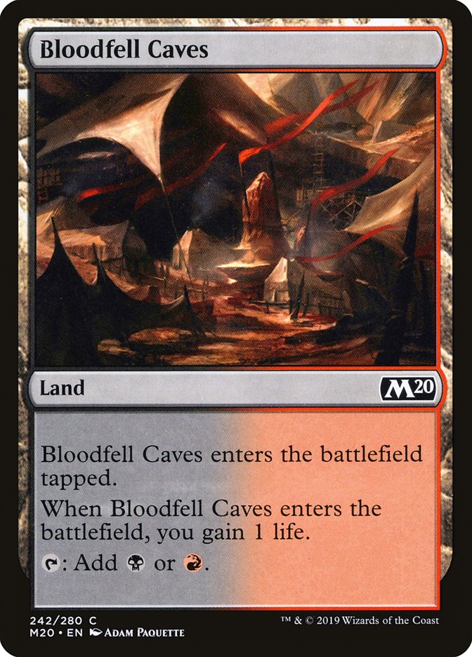 Bloodfell Caves [Core Set 2020] | Good Games Modbury