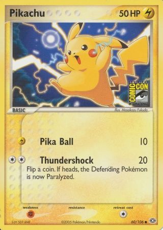 Pikachu (60/106) (2005 San Diego Comic Con) [Miscellaneous Cards & Products] | Good Games Modbury