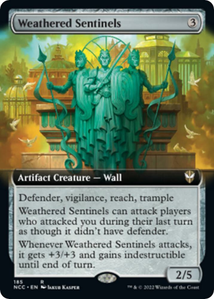 Weathered Sentinels Extended Art 185 (Commander: Streets of New Capenna)  | Good Games Modbury