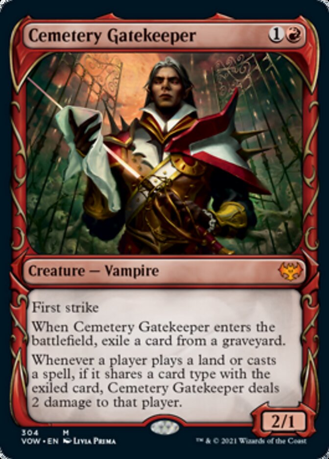 Cemetery Gatekeeper (Showcase Fang Frame) [Innistrad: Crimson Vow] | Good Games Modbury