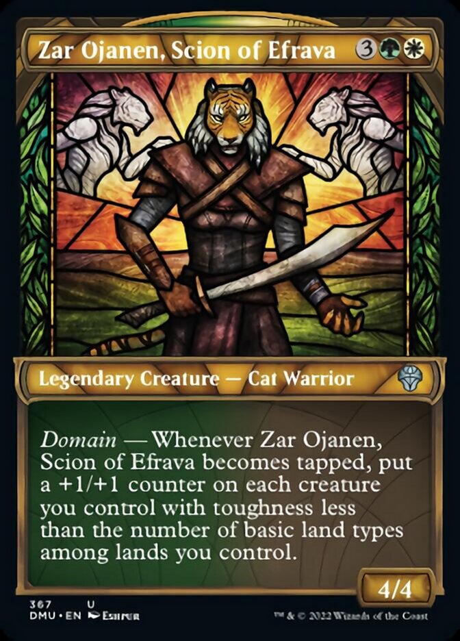 Zar Ojanen, Scion of Efrava (Showcase Textured) [Dominaria United] | Good Games Modbury
