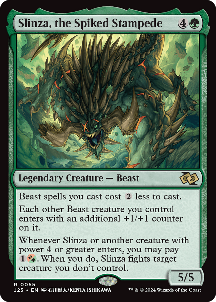 Slinza, the Spiked Stampede [Foundations Jumpstart] | Good Games Modbury