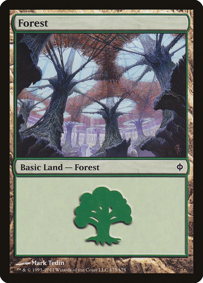 Forest (175) [New Phyrexia] | Good Games Modbury