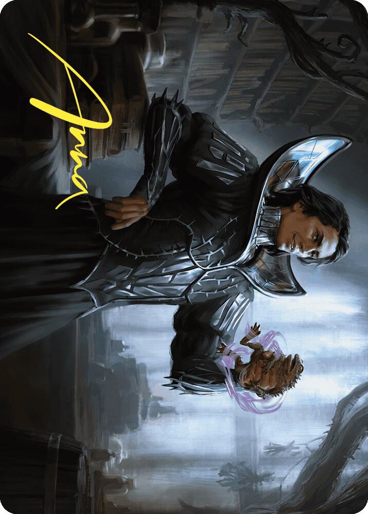 Spiteful Hexmage Art Card Gold Stamped Signature 15 (Art Series: Wilds of Eldraine)  | Good Games Modbury