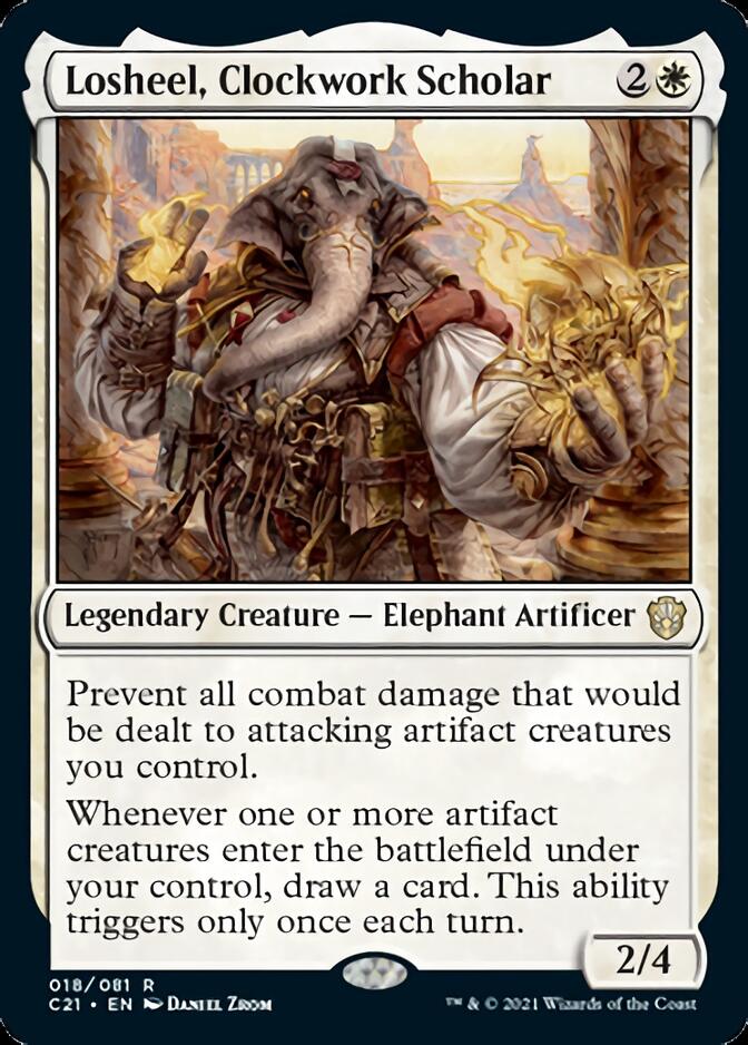 Losheel, Clockwork Scholar [Commander 2021] | Good Games Modbury