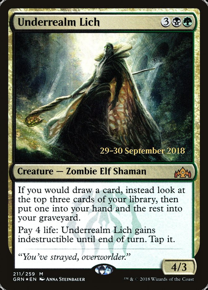 Underrealm Lich [Guilds of Ravnica Prerelease Promos] | Good Games Modbury