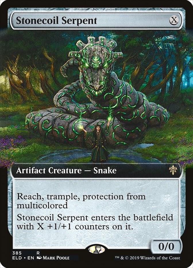 Stonecoil Serpent 385/269 (Throne of Eldraine)  - Extended Art | Good Games Modbury