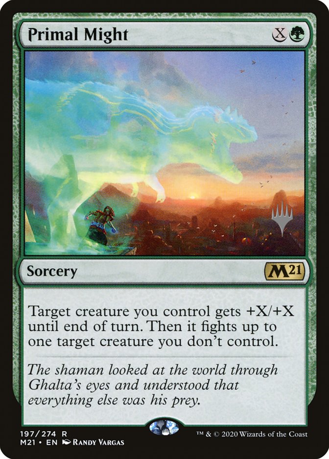Primal Might (Promo Pack) [Core Set 2021 Promos] | Good Games Modbury