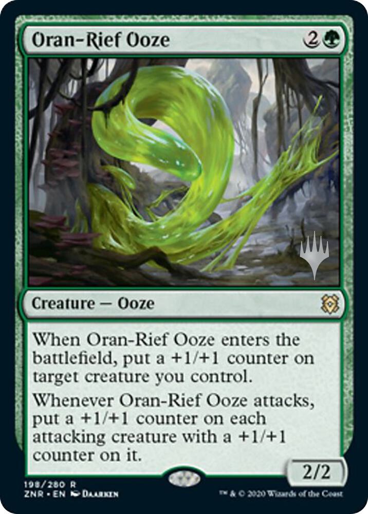 Oran Rief Ooze 198 (Promo Pack: Zendikar Rising)  - Foil | Good Games Modbury