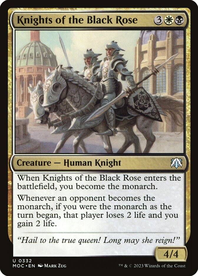 Knights of the Black Rose 332/444 (Commander: March of the Machine)  | Good Games Modbury
