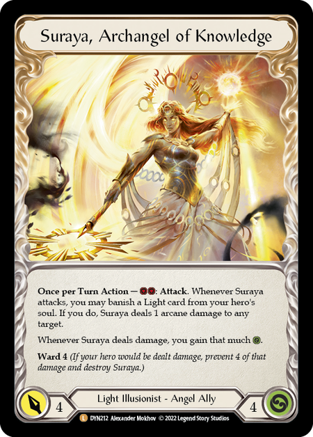 Invoke Suraya // Suraya, Archangel of Knowledge [DYN212] (Dynasty)  Cold Foil | Good Games Modbury