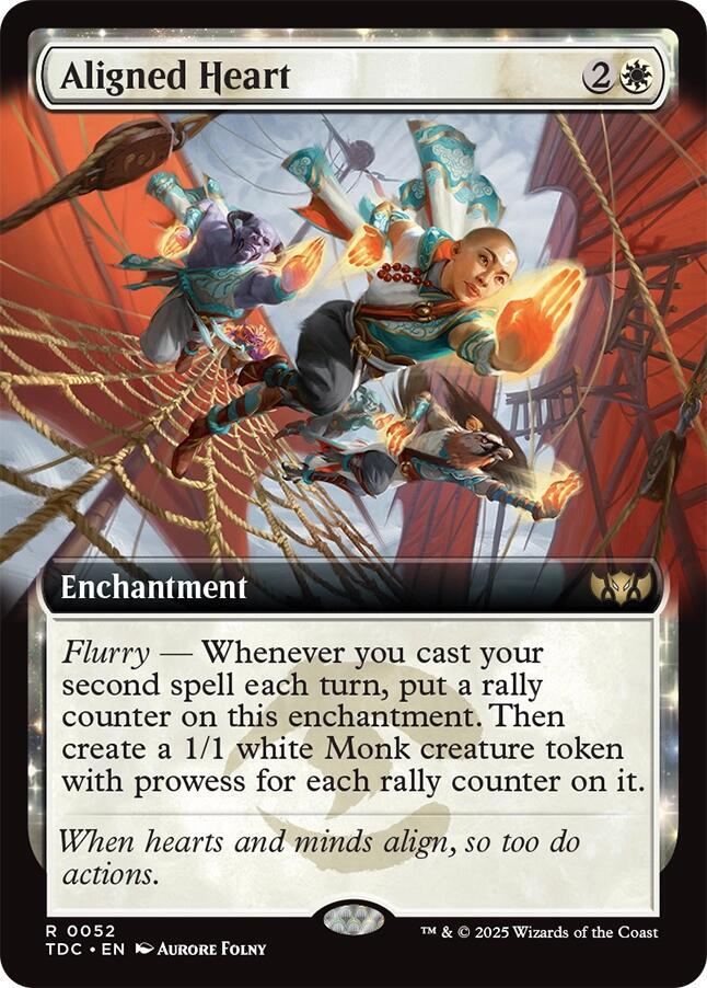 Aligned Heart 52 (Commander: Tarkir: Dragonstorm)  - Extended Art | Good Games Modbury