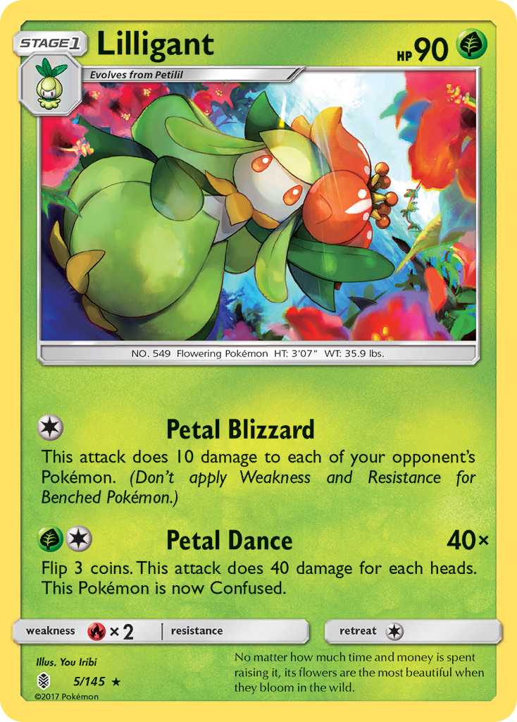 Lilligant (5/145) [Sun & Moon: Guardians Rising] | Good Games Modbury