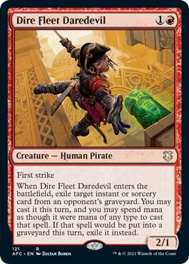 Dire Fleet Daredevil 121/62 (Commander: Adventures in the Forgotten Realms)  | Good Games Modbury