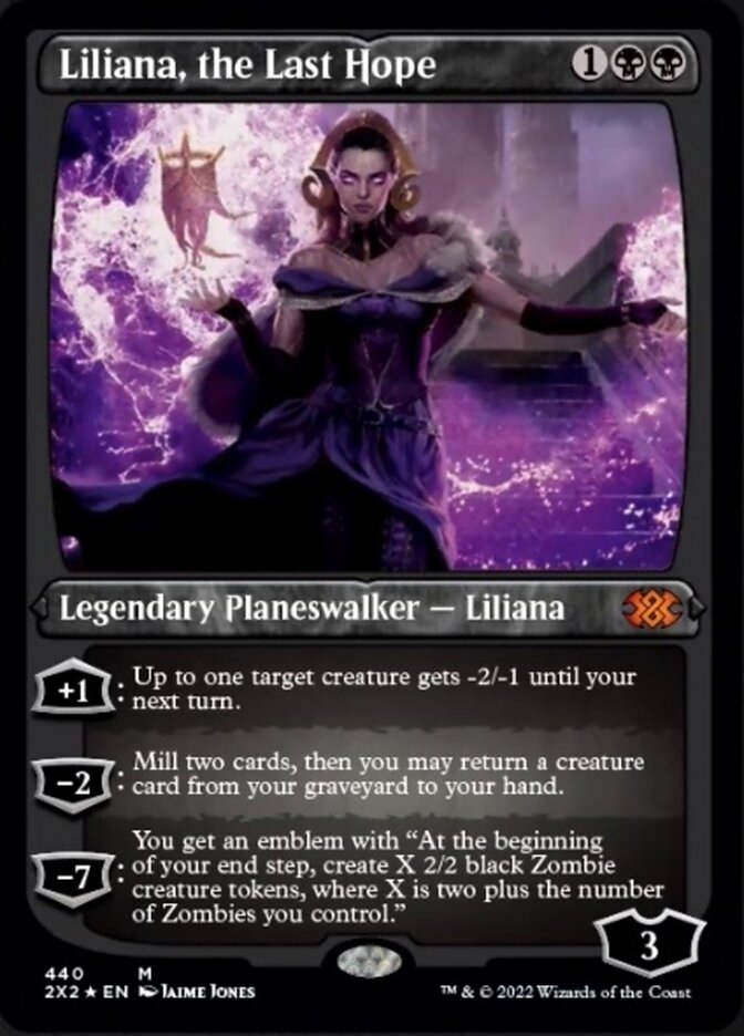 Liliana, the Last Hope (Foil Etched) [Double Masters 2022] | Good Games Modbury