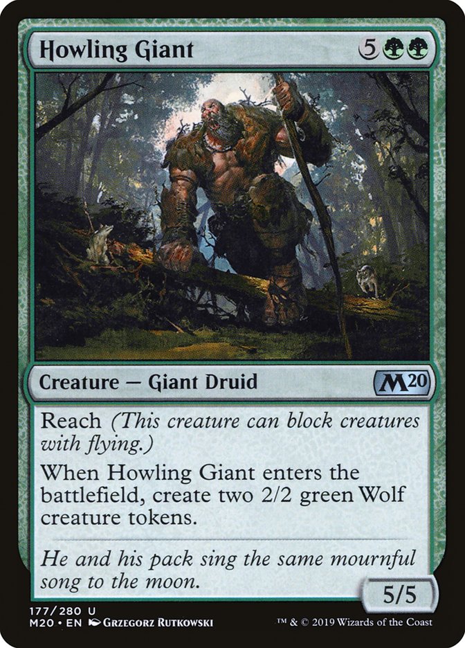 Howling Giant [Core Set 2020] | Good Games Modbury