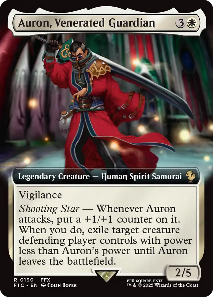 Auron, Venerated Guardian (Extended Art) [FINAL FANTASY Commander] | Good Games Modbury