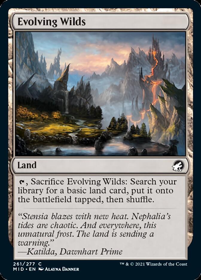 Evolving Wilds [Innistrad: Midnight Hunt] | Good Games Modbury