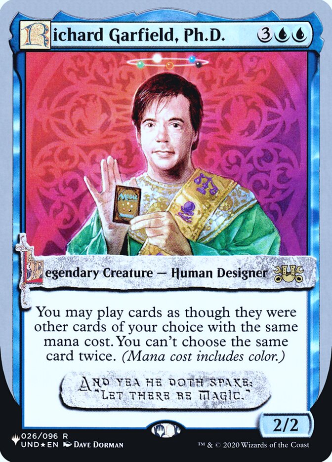 Richard Garfield, Ph.D. (Unfinity Foil Edition) [The List] | Good Games Modbury