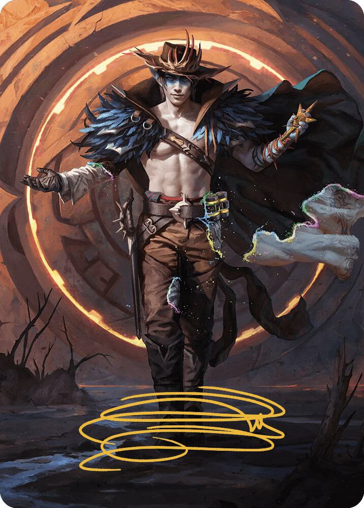 Oko the Ringleader Art Card 29 54 Gold Stamped Signature 29 (Art Series: Outlaws of Thunder Junction)  | Good Games Modbury