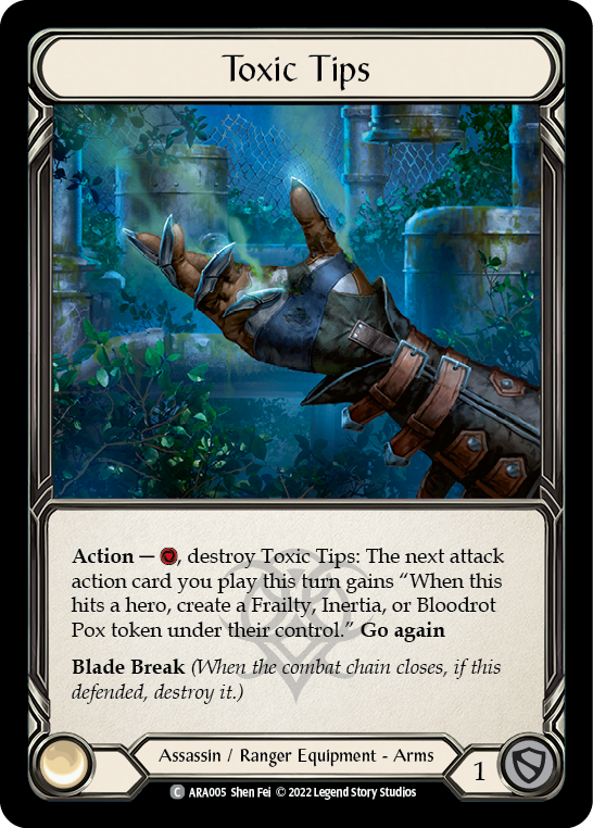 Toxic Tips [ARA005] (Outsiders Arakni Blitz Deck) | Good Games Modbury
