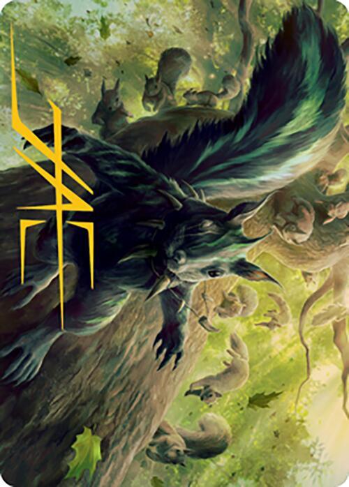Chatterfang Squirrel General Art Card 68 81 Gold Stamped Signature 68 (Art Series: Modern Horizons 2)  | Good Games Modbury