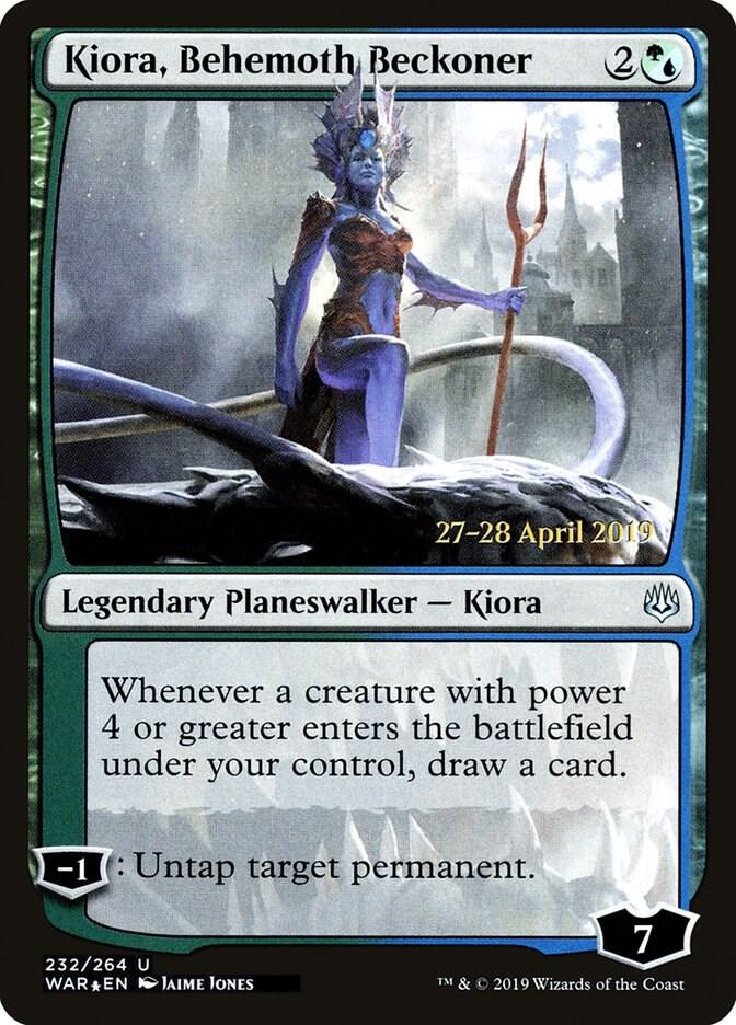 Kiora Behemoth Beckoner 232s/176 (Prerelease Cards)  - Foil | Good Games Modbury